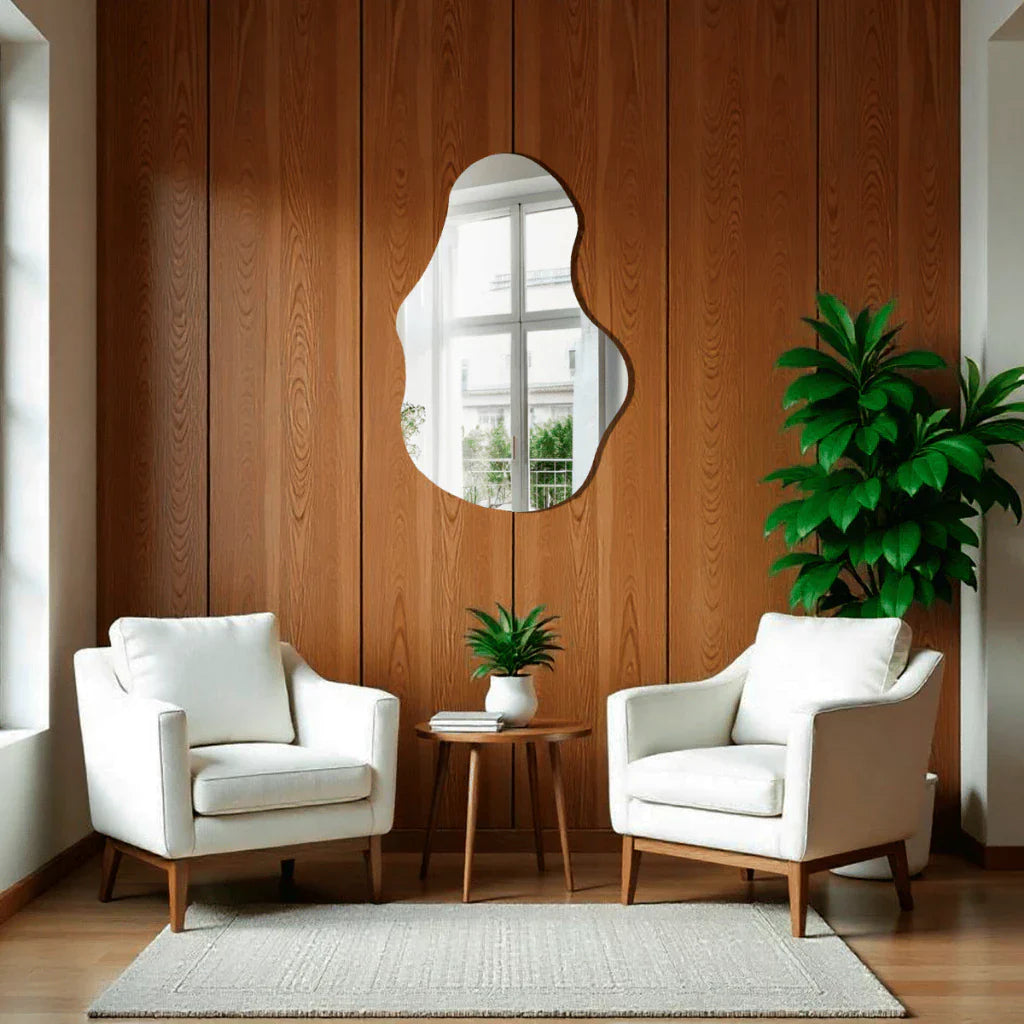 Espejo de cuerpo entero grande en óptica bio - 115 x 60 cm, pulido y decorativo, ¡aprovecha nuestra oferta!