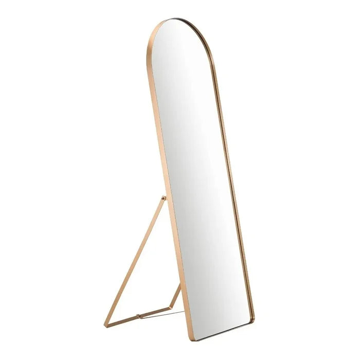 Espejo de Estilo Pinterest con Soporte y Elegante Marco Dorado – ¡Aprovecha la Oferta!